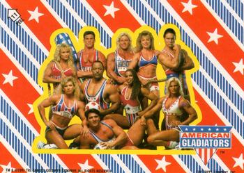 1991 Topps American Gladiators - Stickers #11 (Group Photo, Complete Puzzle) Front